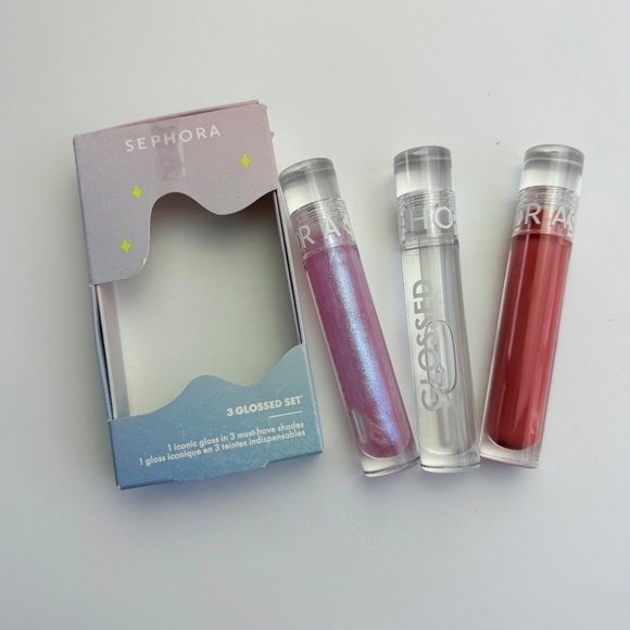 SEPHORA COLLECTION Glossed 3pc Lip Gloss Set High Shine Finish - Picture 3 of 8